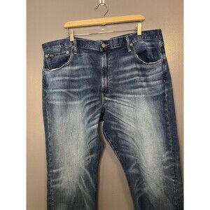 Polo Ralph Lauren Jeans Mens 44x36 Blue Straight Leg Stretch Denim Dark Wash